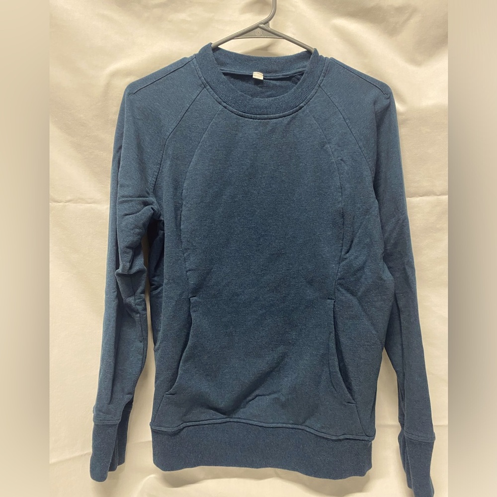 Lululemon Scuba Crew Neck Women's Teal  Sweatshirt Sz 6
